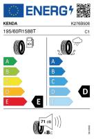 EU-label voor KENDA KR27 ICETEC
