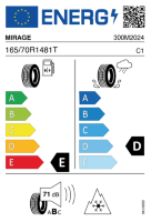 EU-label voor MIRAGE MR-W562