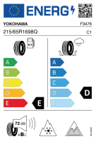 EU-label voor YOKOHAMA G073 GEOLANDAR I/T-S