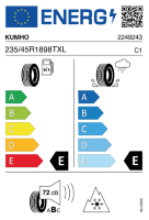 EU-label voor KUMHO WI31 WINTERCRAFT